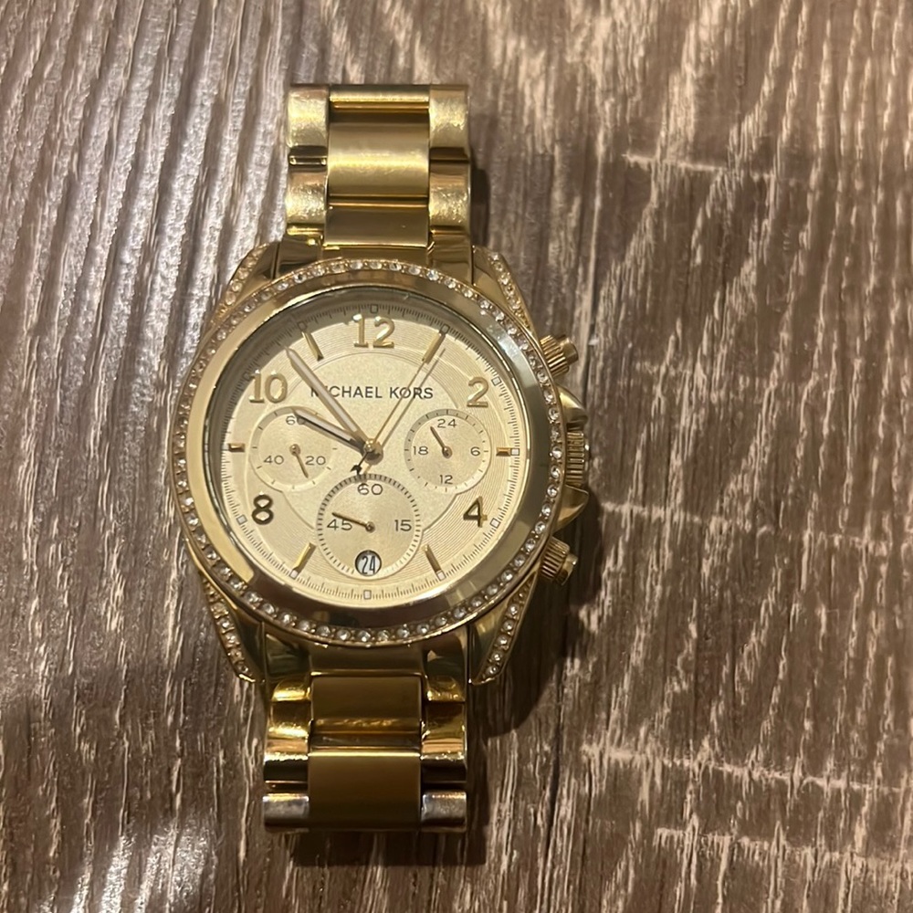 Michael Kors gold watch. Needs new battery.